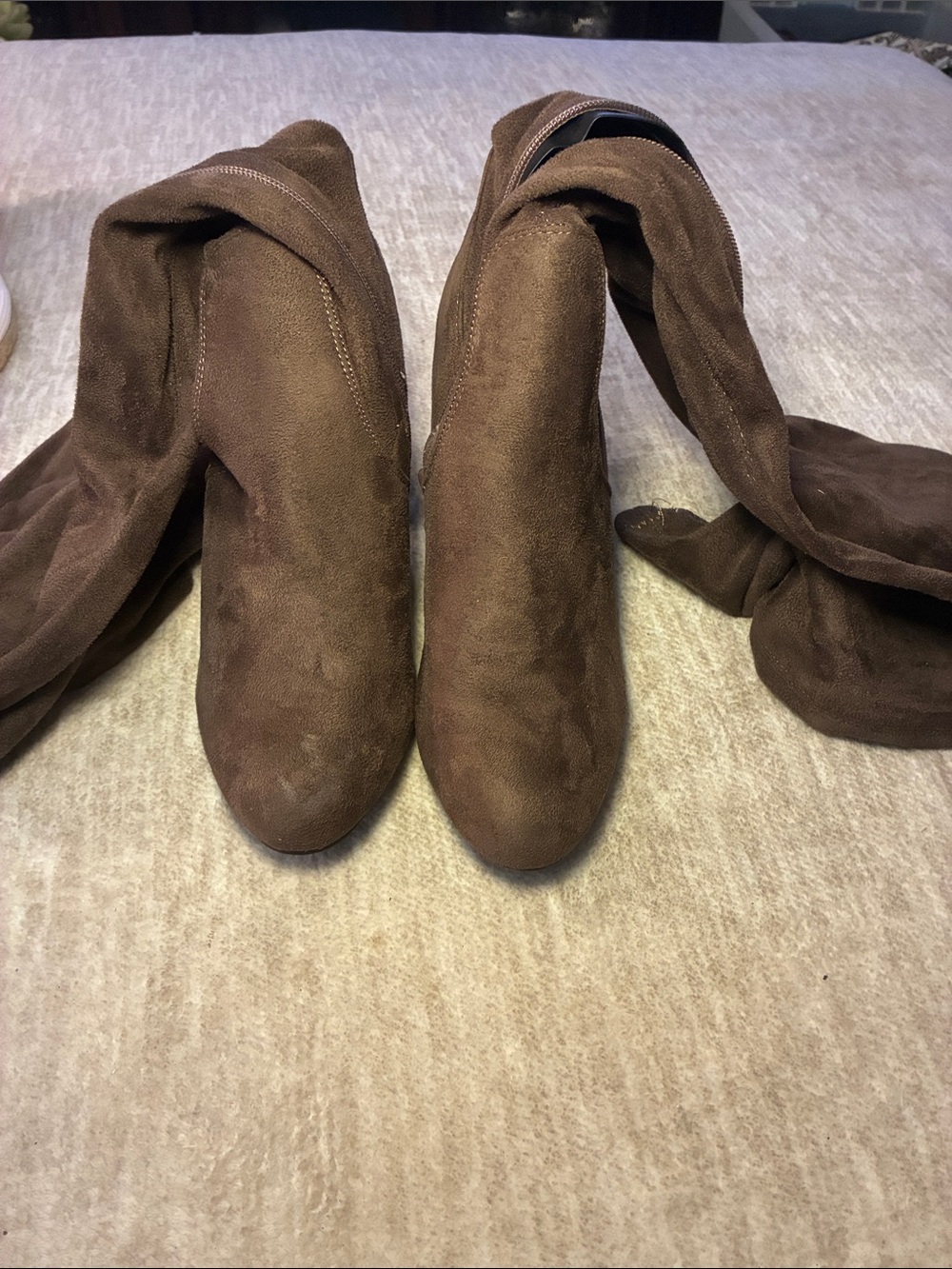 Chestnut Suede‎ Over-the-Knee Women's Boots